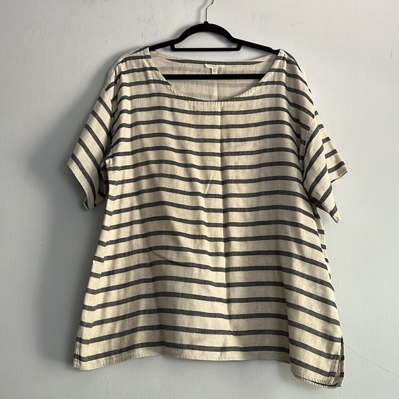 Donated- Eileen Fisher Linen Cotton Short Sleeve Top Bundle XL - Picture 11 of 14